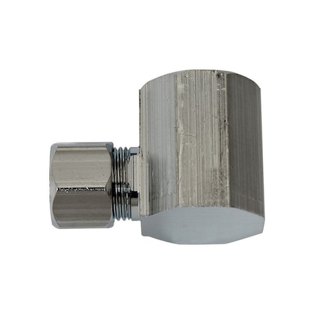 Plumb Pak Plumb Pak 1/2 in. FIP Brass Chrome-Plated 3/8 in. Compression Angle Connector 1 pc PP76PCLF